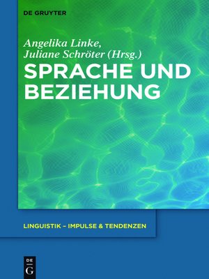cover image of Sprache und Beziehung